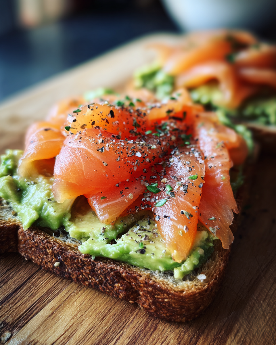 Avocado Toast with Smoked Salmon - detail 1