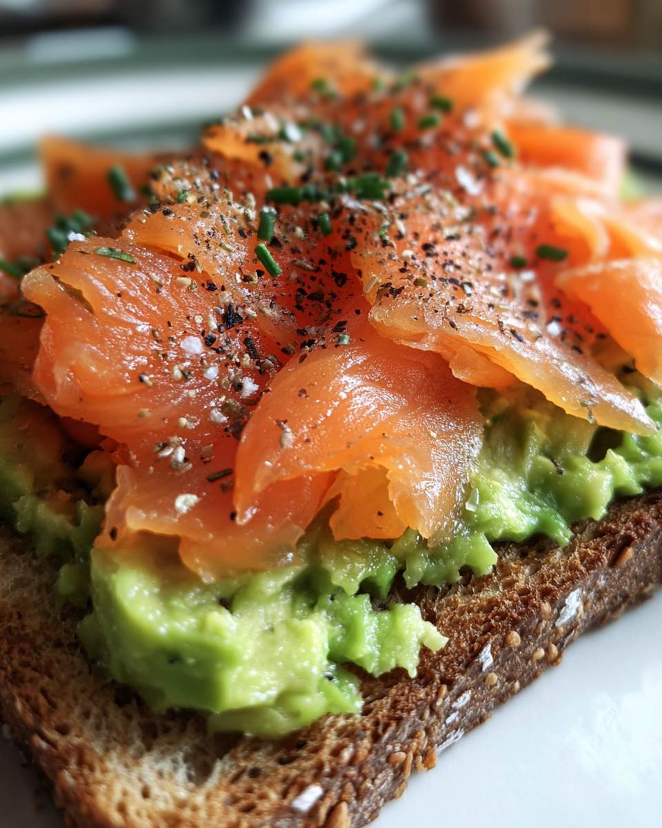 Avocado Toast with Smoked Salmon - detail 2