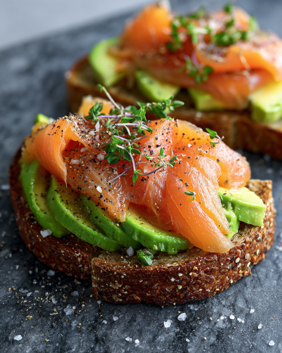 Avocado Toast with Smoked Salmon - detail 4