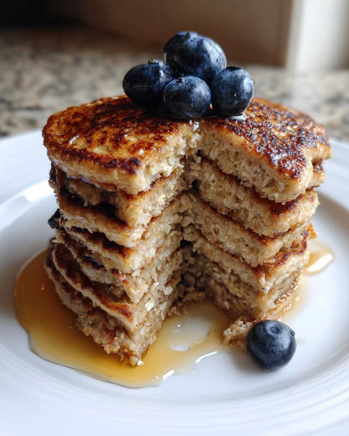 Banana Oat Pancakes - detail 2