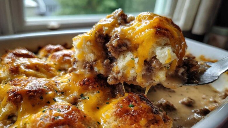 Biscuits and Gravy Casserole