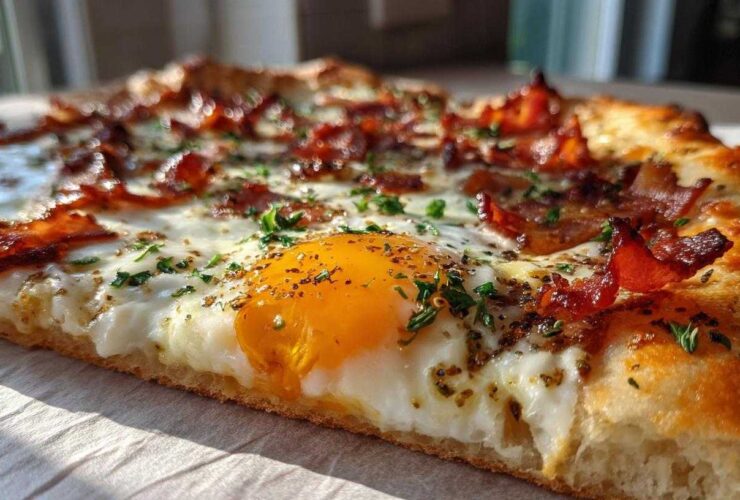 Breakfast Pizza with Bacon & Egg