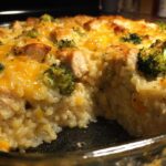 Cheesy Chicken Broccoli Rice Casserole