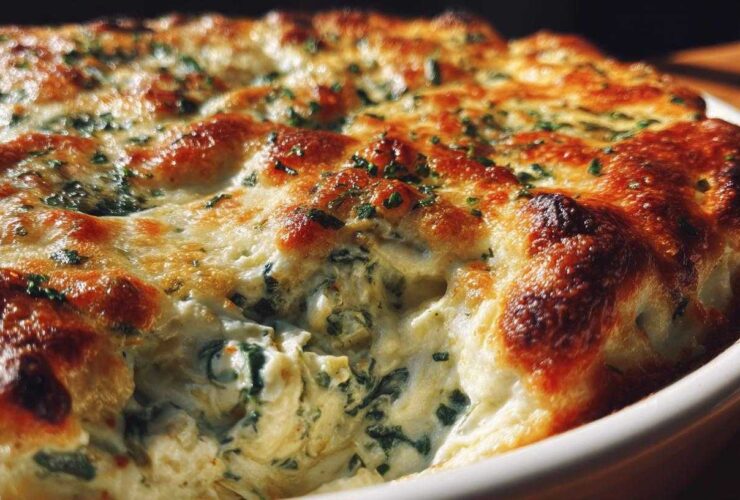 Cheesy Spinach Artichoke Dip
