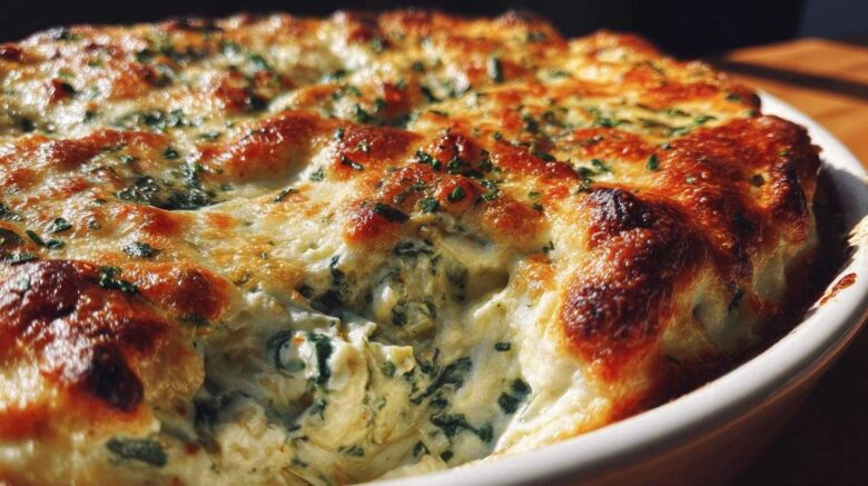 Cheesy Spinach Artichoke Dip