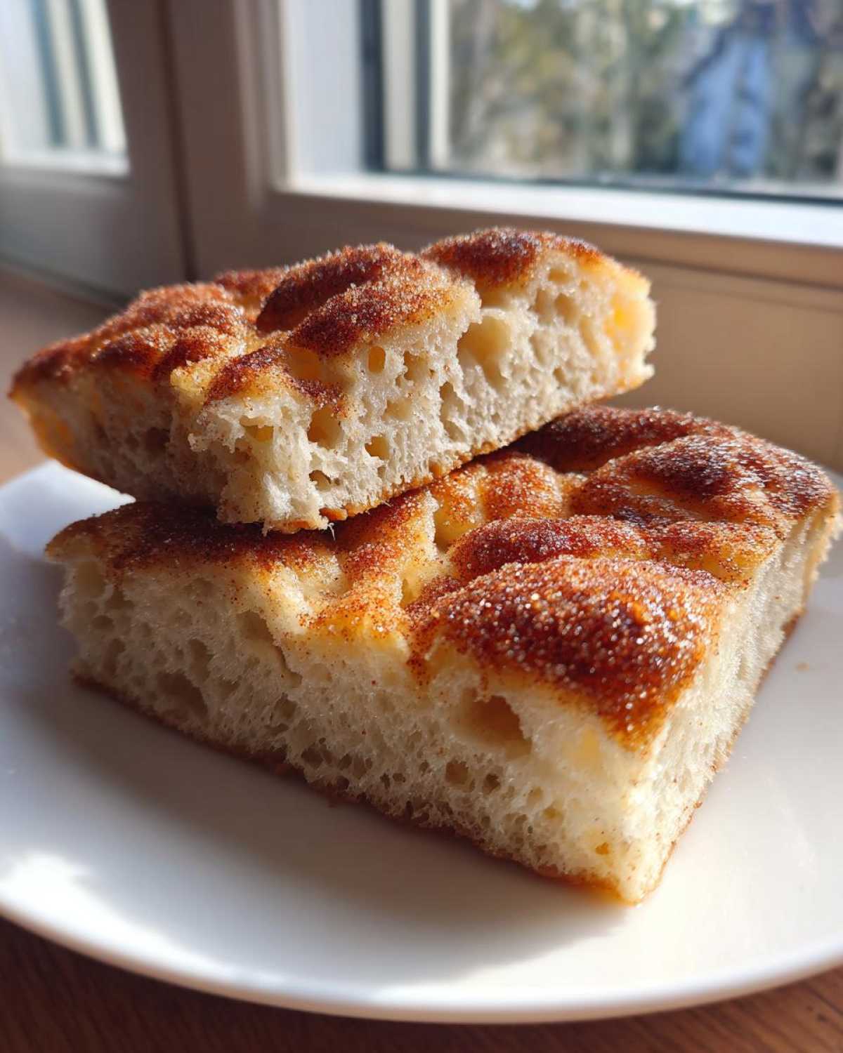 Cinnamon Sugar Focaccia - detail 1