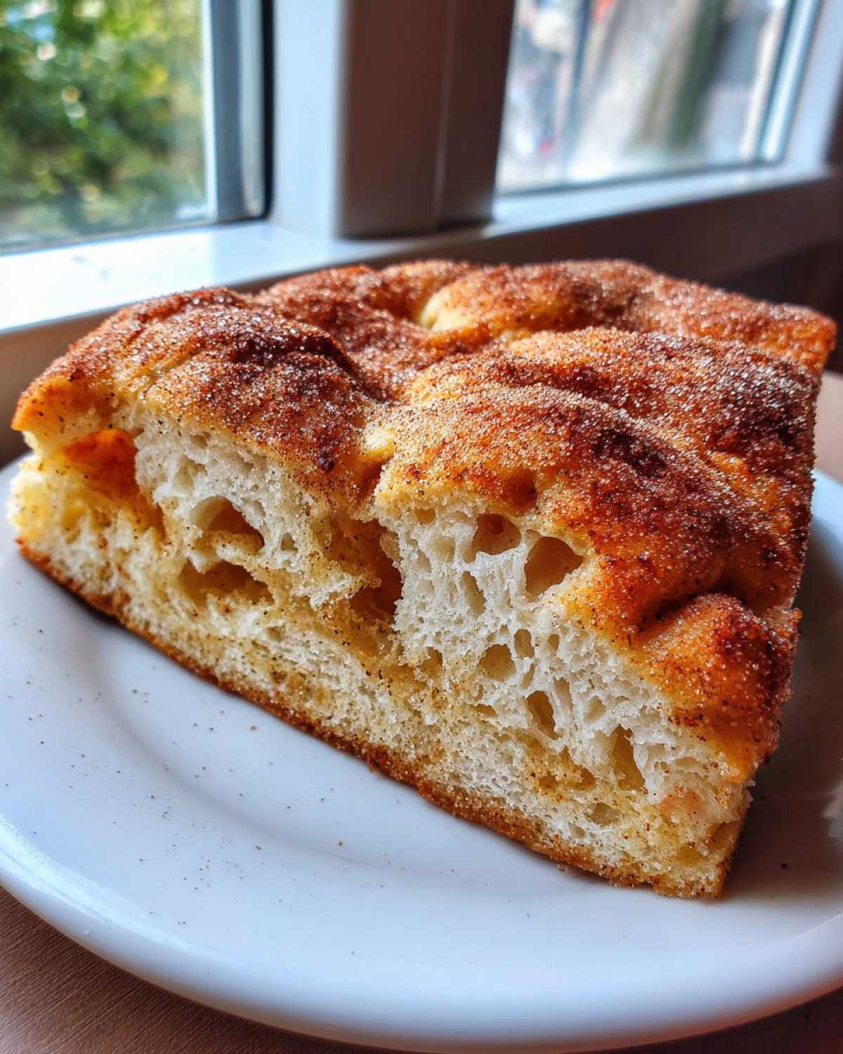 Cinnamon Sugar Focaccia - detail 2