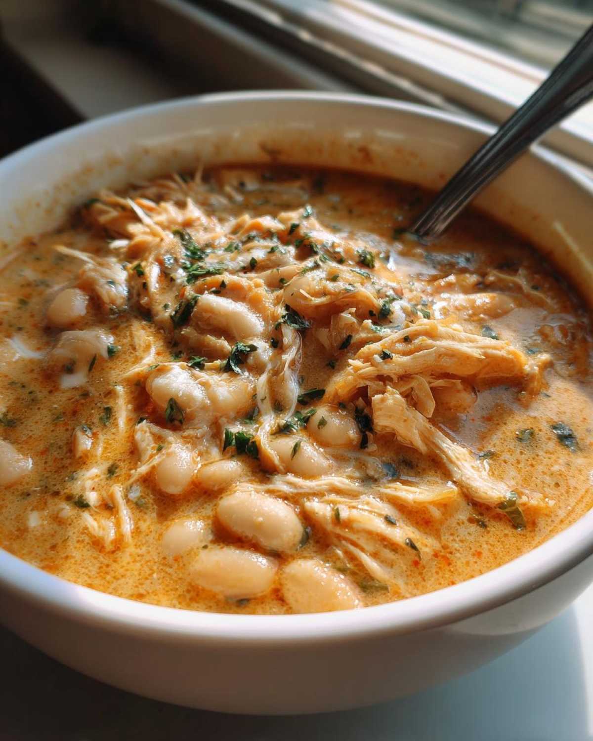 Creamy White Chicken Chili - detail 1