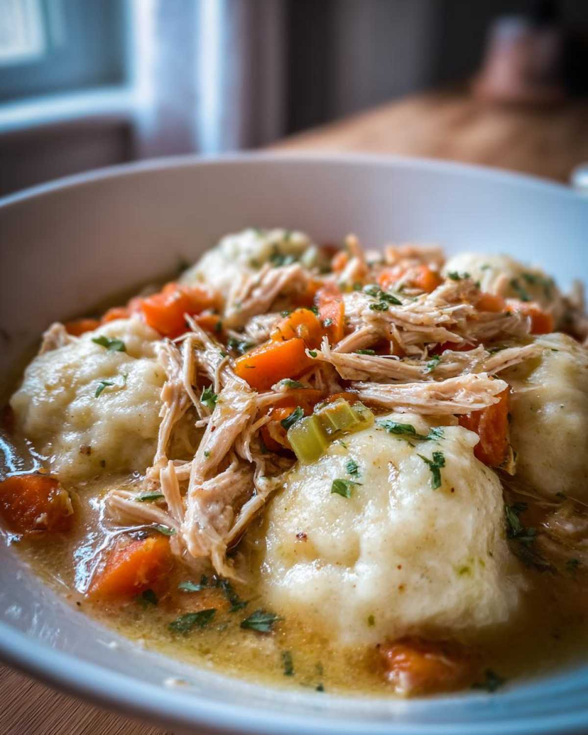Crockpot Chicken and Dumplings - detail 2