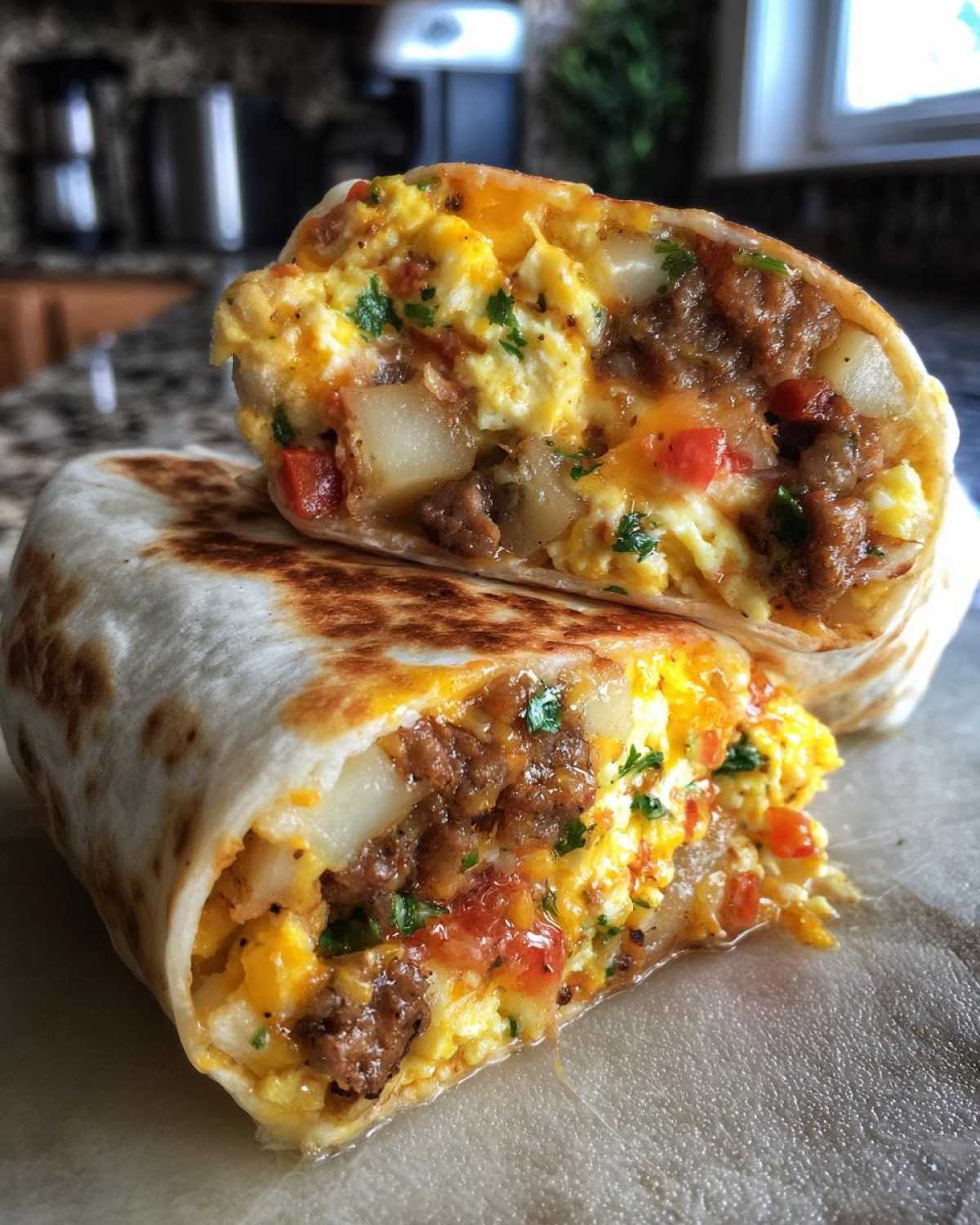 Freezer Breakfast Burritos - detail 1