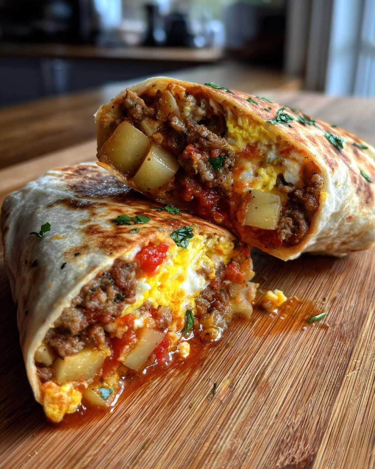 Freezer Breakfast Burritos - detail 3