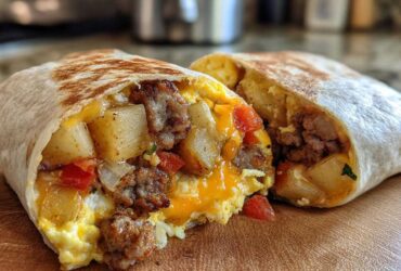 Freezer Breakfast Burritos