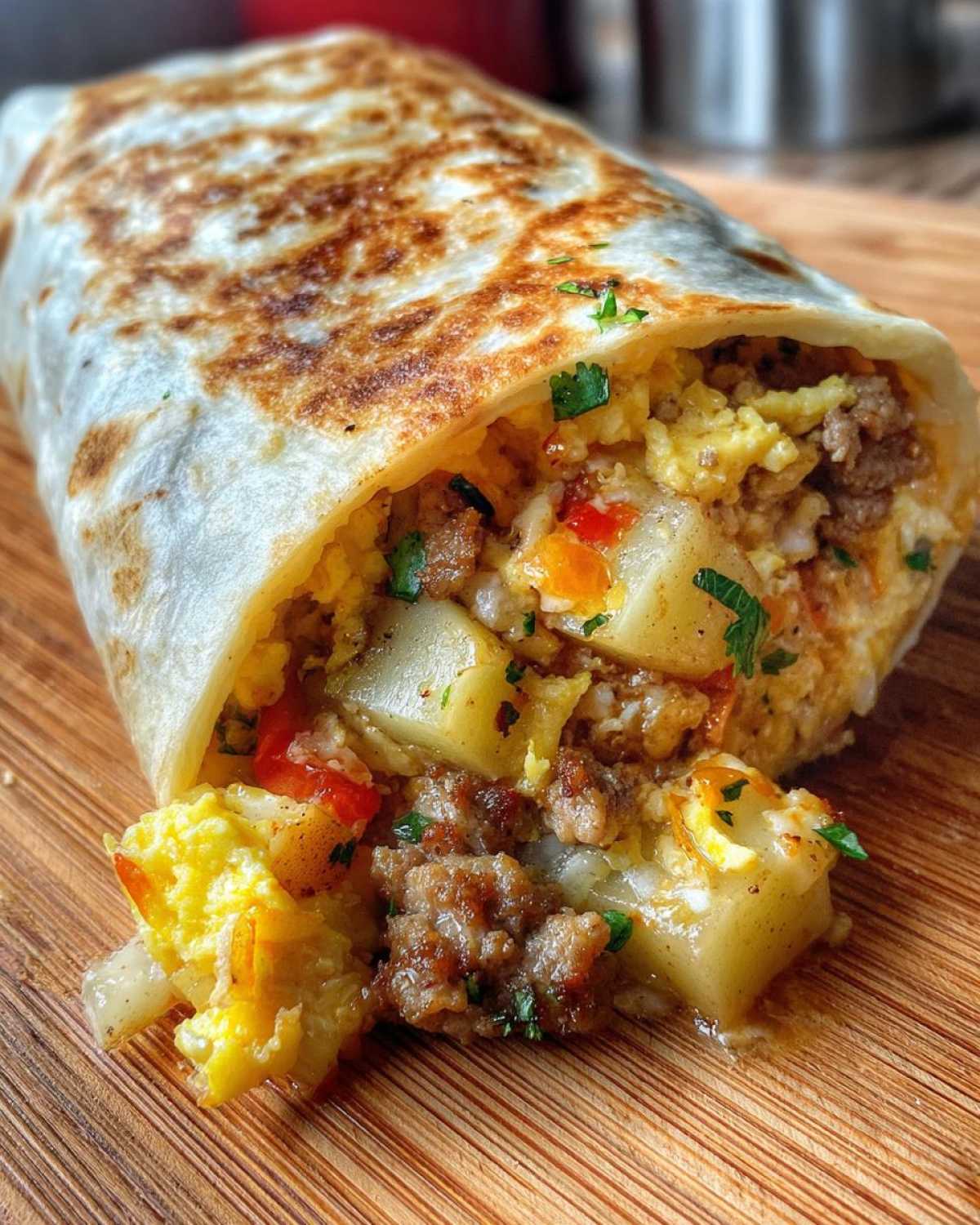 Freezer Breakfast Burritos - detail 4