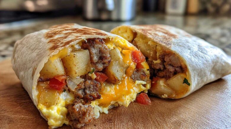 Freezer Breakfast Burritos