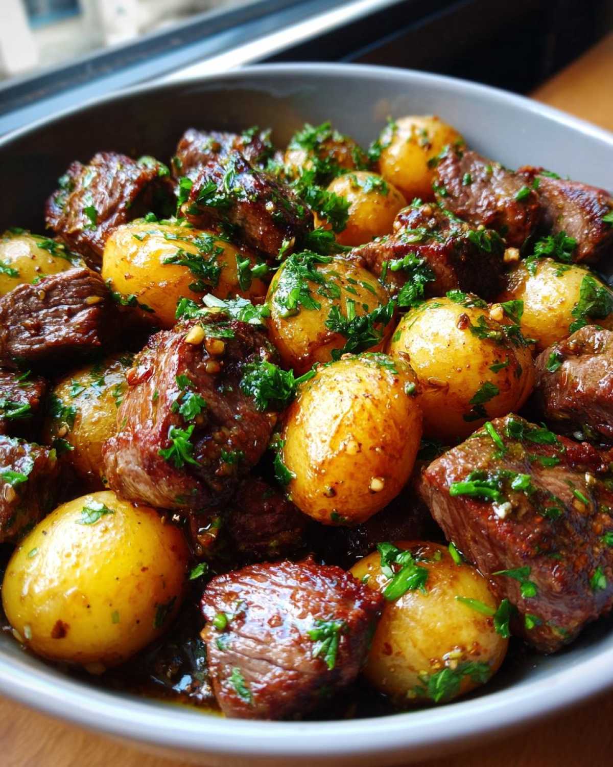 Garlic Butter Steak Bites & Potatoes - detail 2