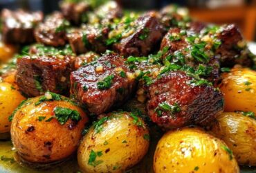 Garlic Butter Steak Bites & Potatoes