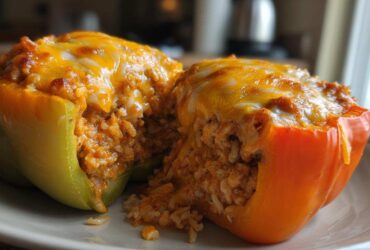 Ground Turkey Stuffed Peppers