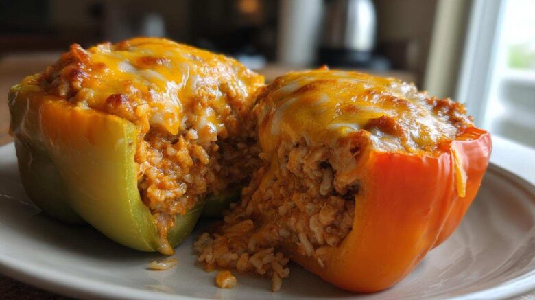 Ground Turkey Stuffed Peppers