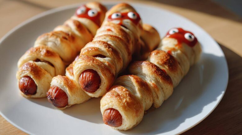 Halloween Mummy Hot Dogs