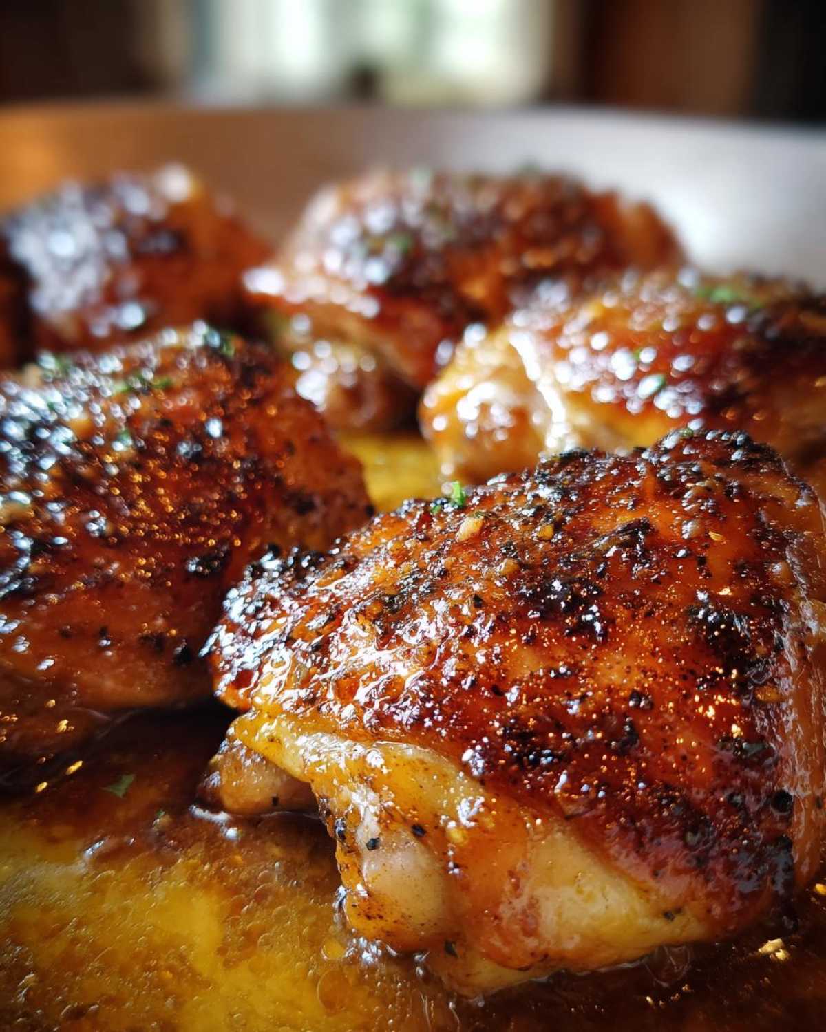 Honey Garlic Glazed Chicken Thighs - detail 1