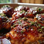 Honey Garlic Glazed Chicken Thighs