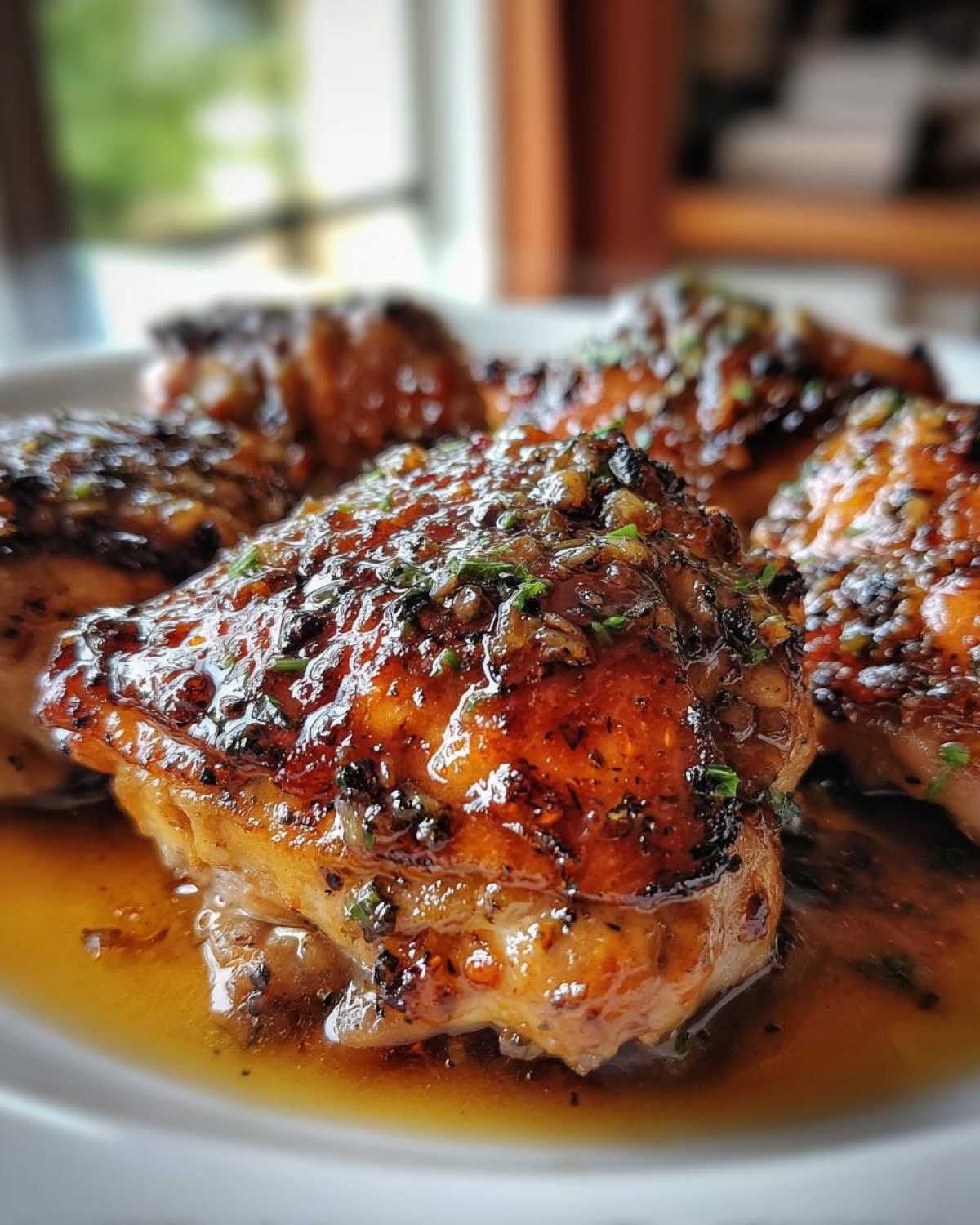 Honey Garlic Glazed Chicken Thighs - detail 4