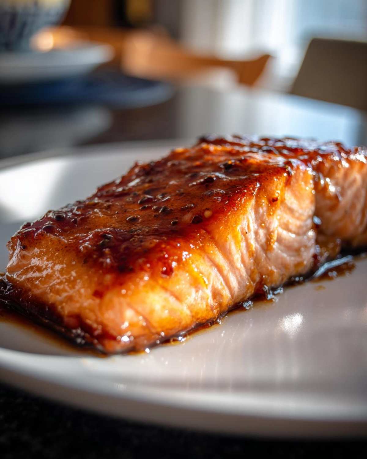 Maple Glazed Salmon - detail 2