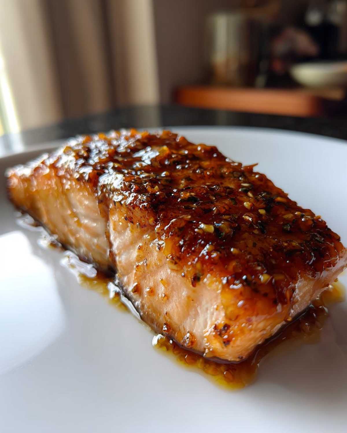 Maple Glazed Salmon - detail 3