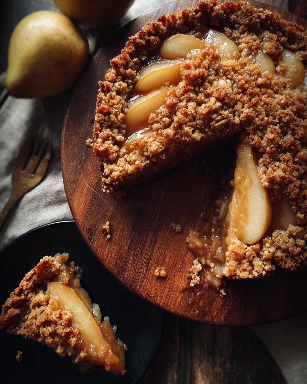 Maple Pear Crisp - detail 2
