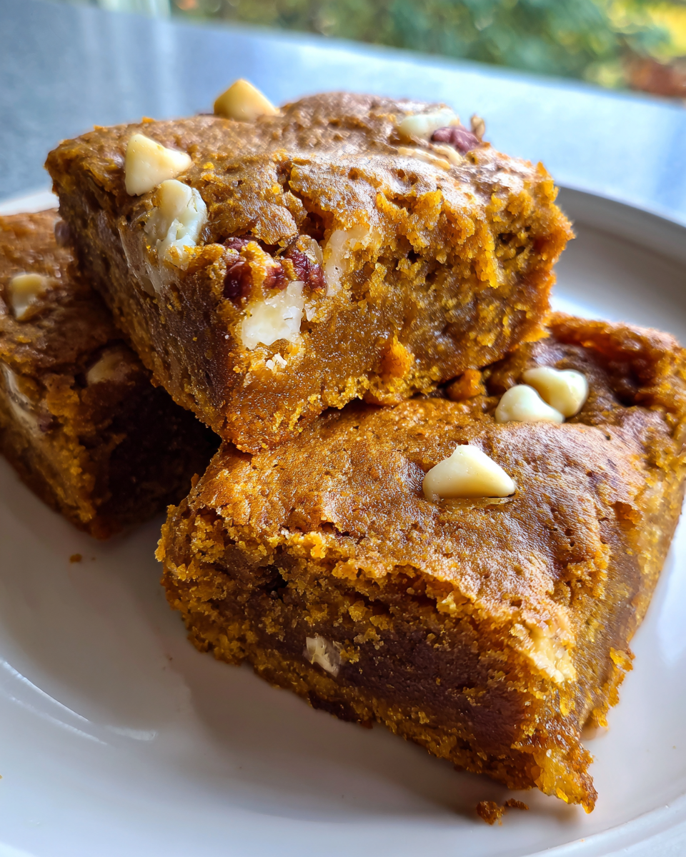 Pumpkin Blondies - detail 2