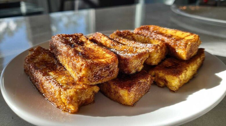 Pumpkin French Toast Roll-Ups
