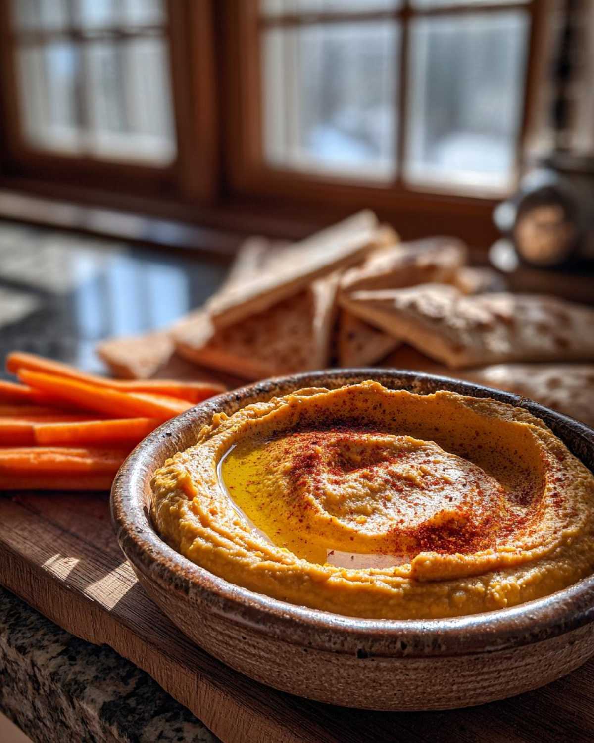 Pumpkin Hummus - detail 1