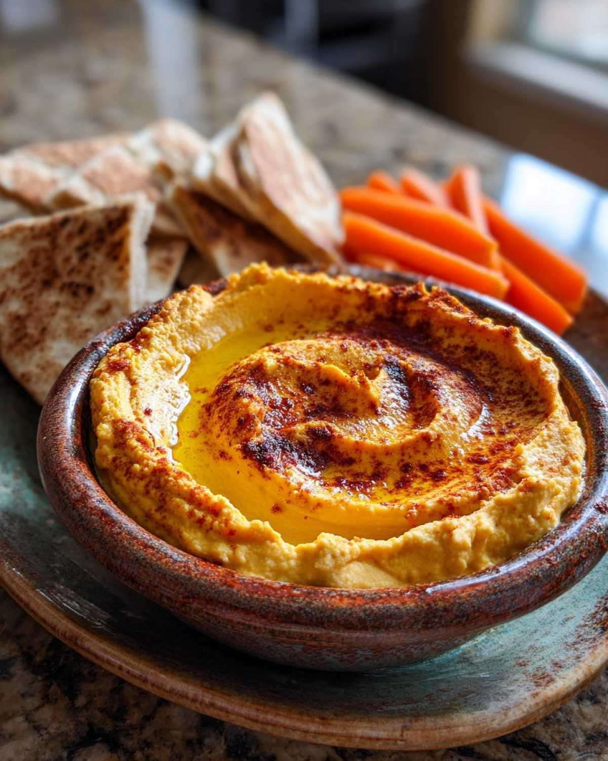 Pumpkin Hummus - detail 2