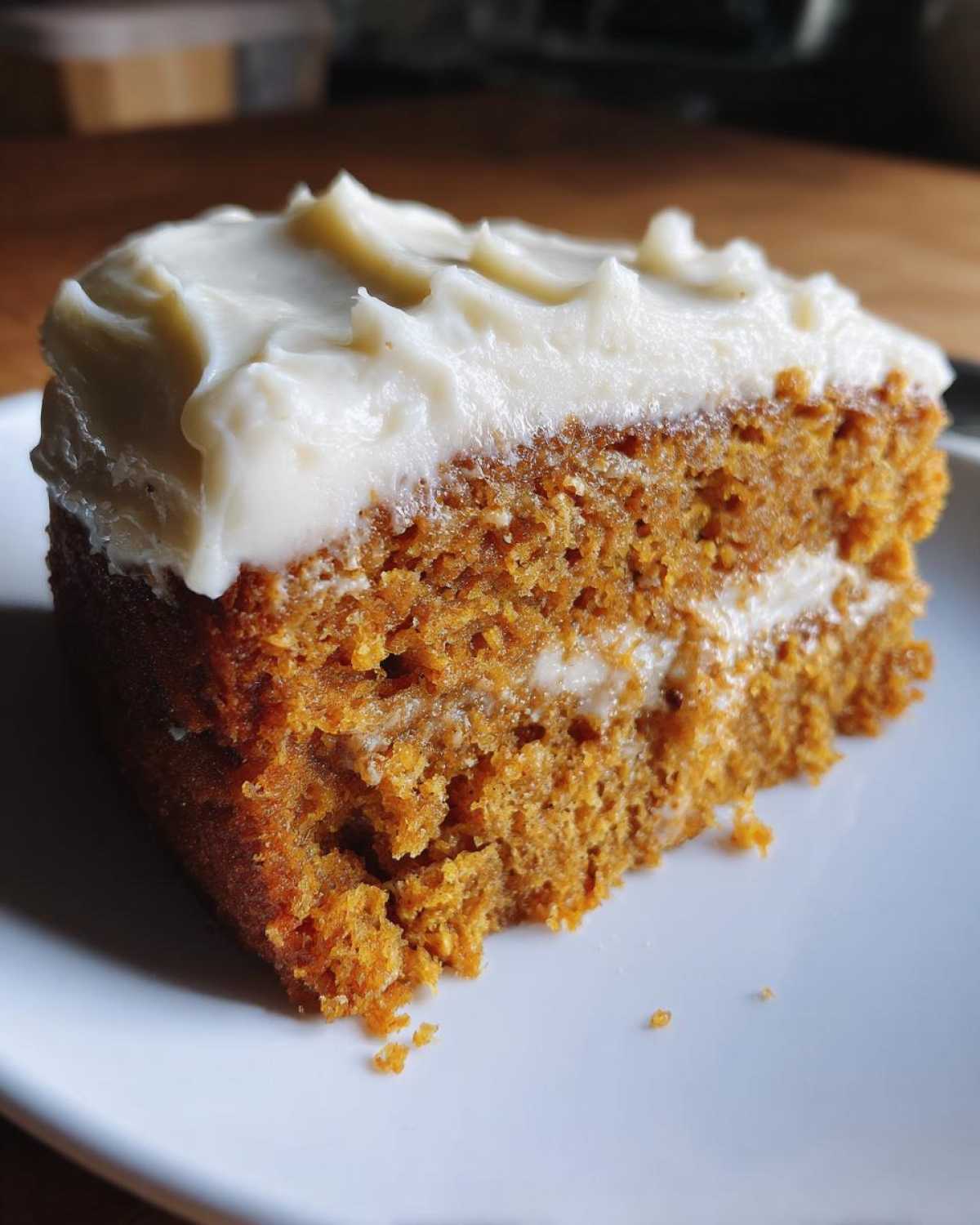 Pumpkin Spice Cake with Cream Cheese Frosting - detail 2