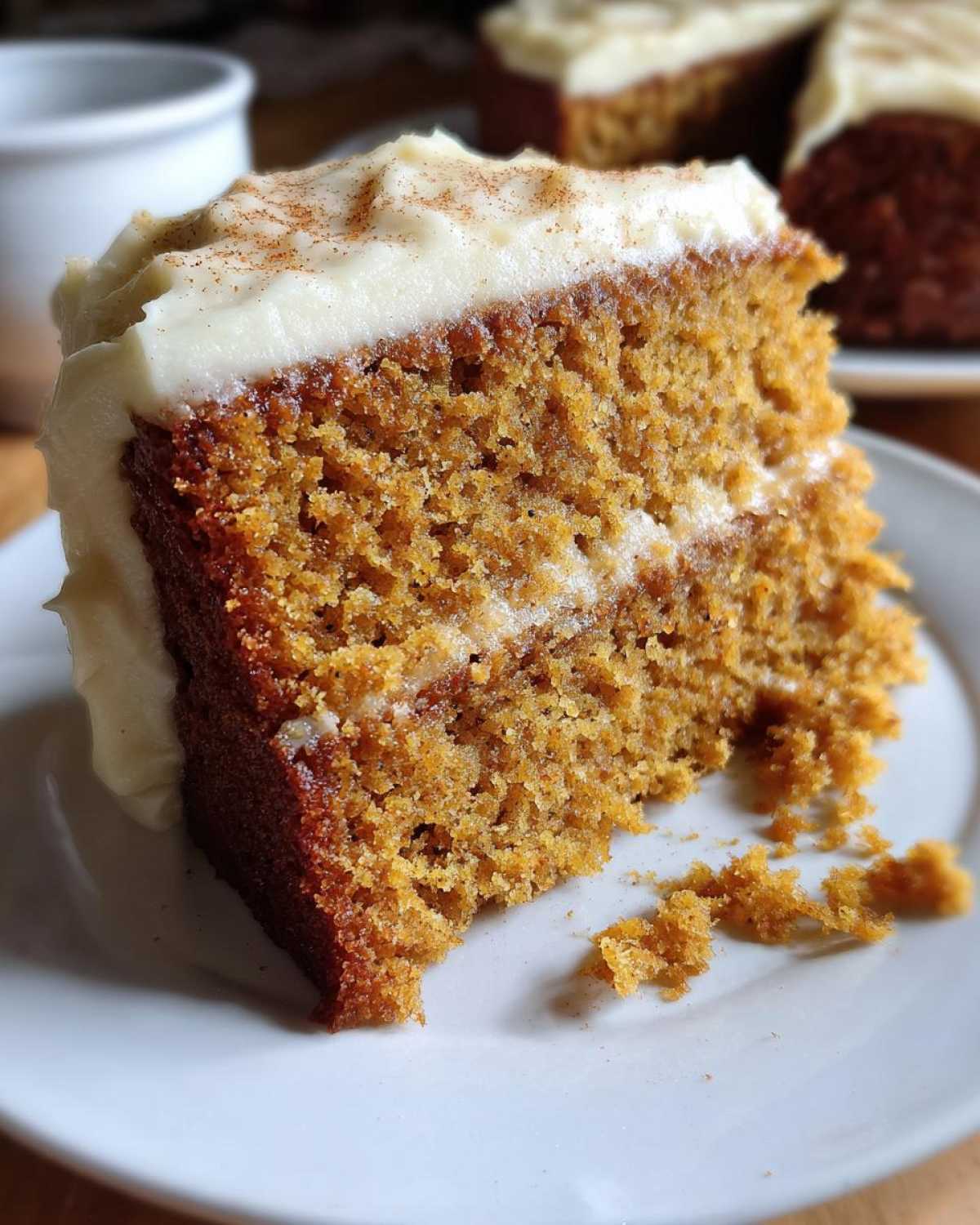 Pumpkin Spice Cake with Cream Cheese Frosting - detail 3