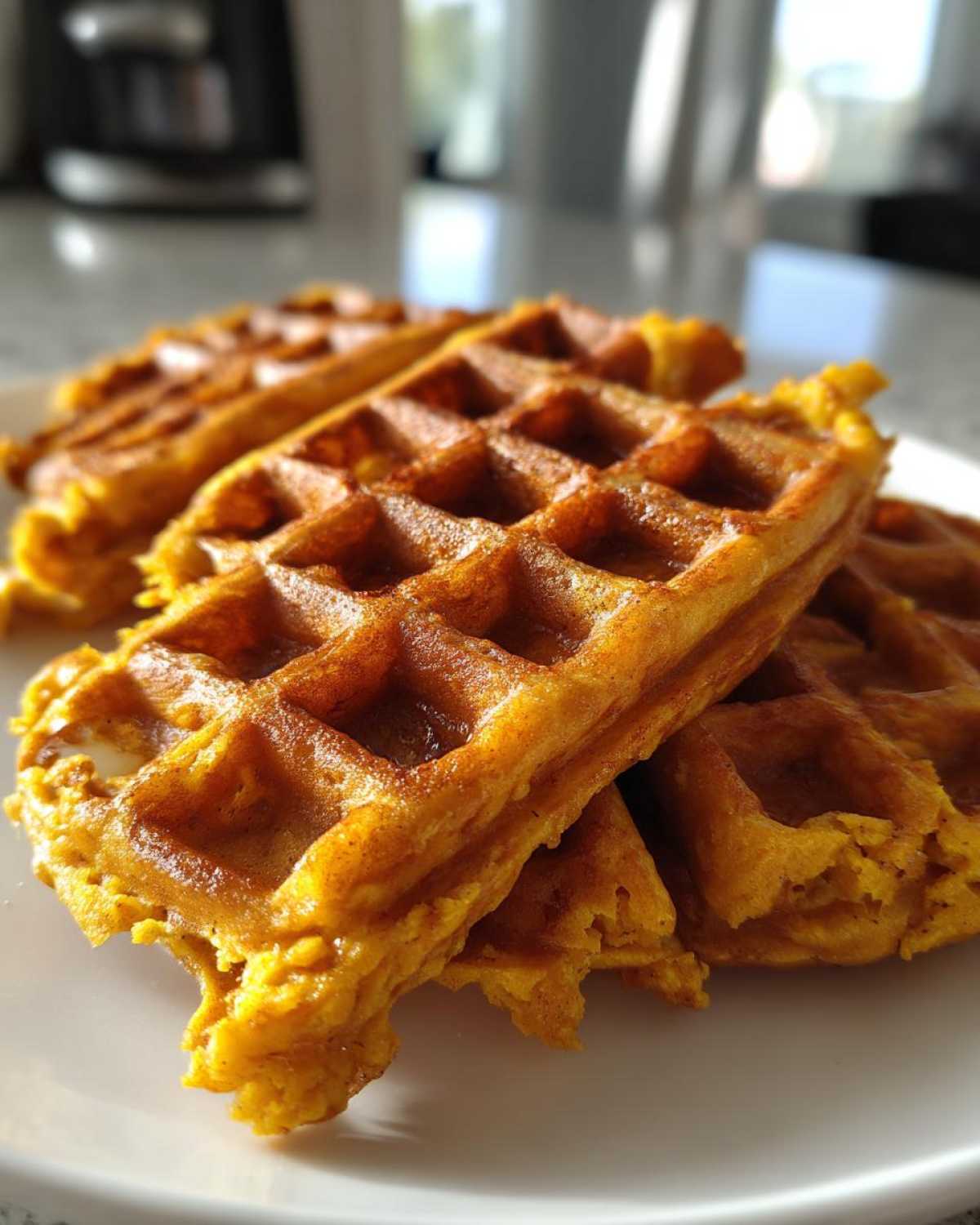 Pumpkin Spice Waffles - detail 1