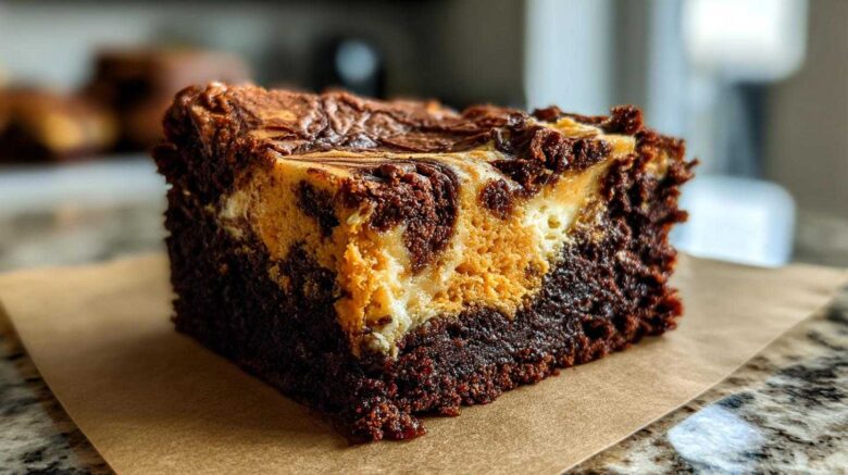 Pumpkin Swirl Brownies