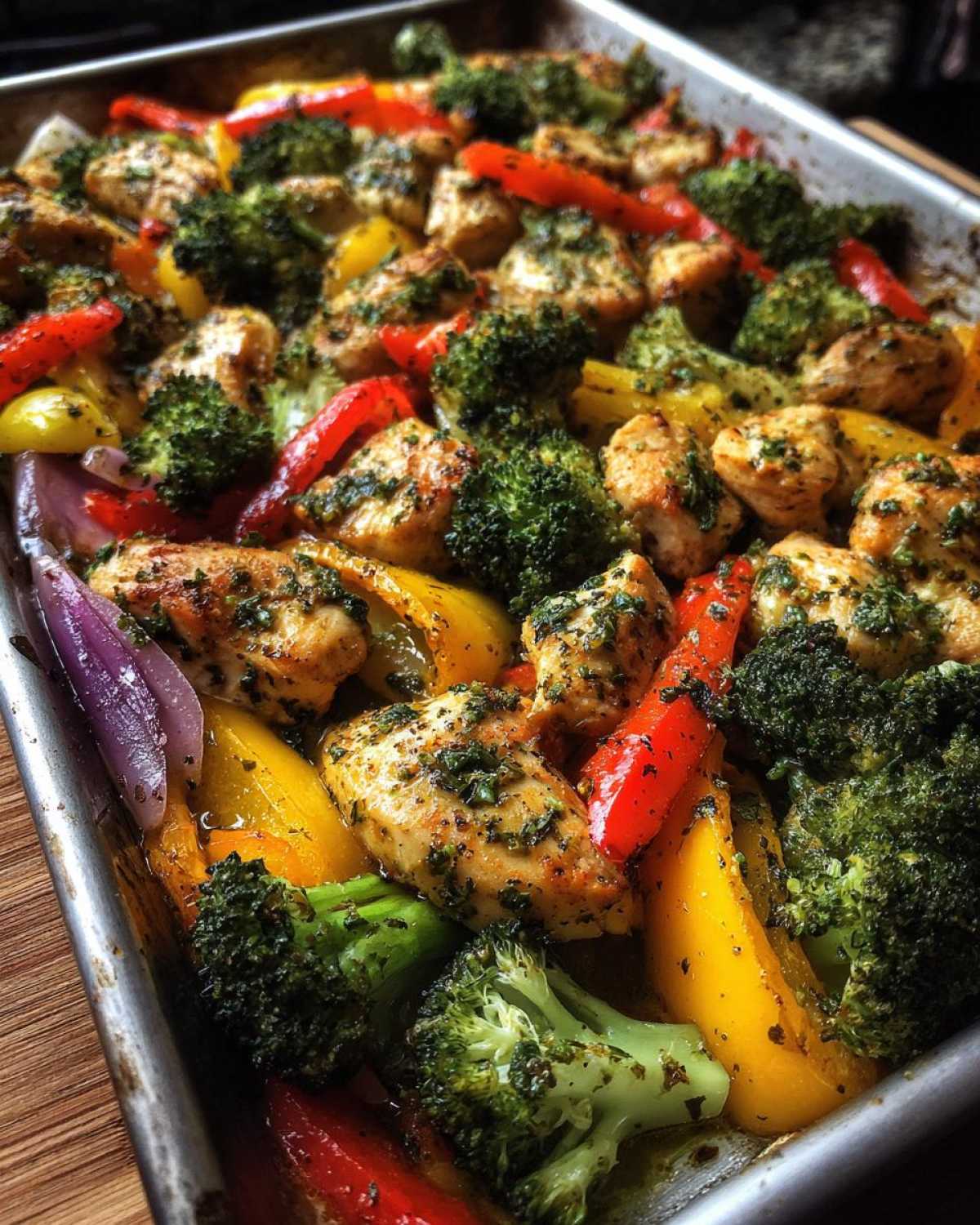 Sheet Pan Garlic Herb Chicken & Veggies - detail 1