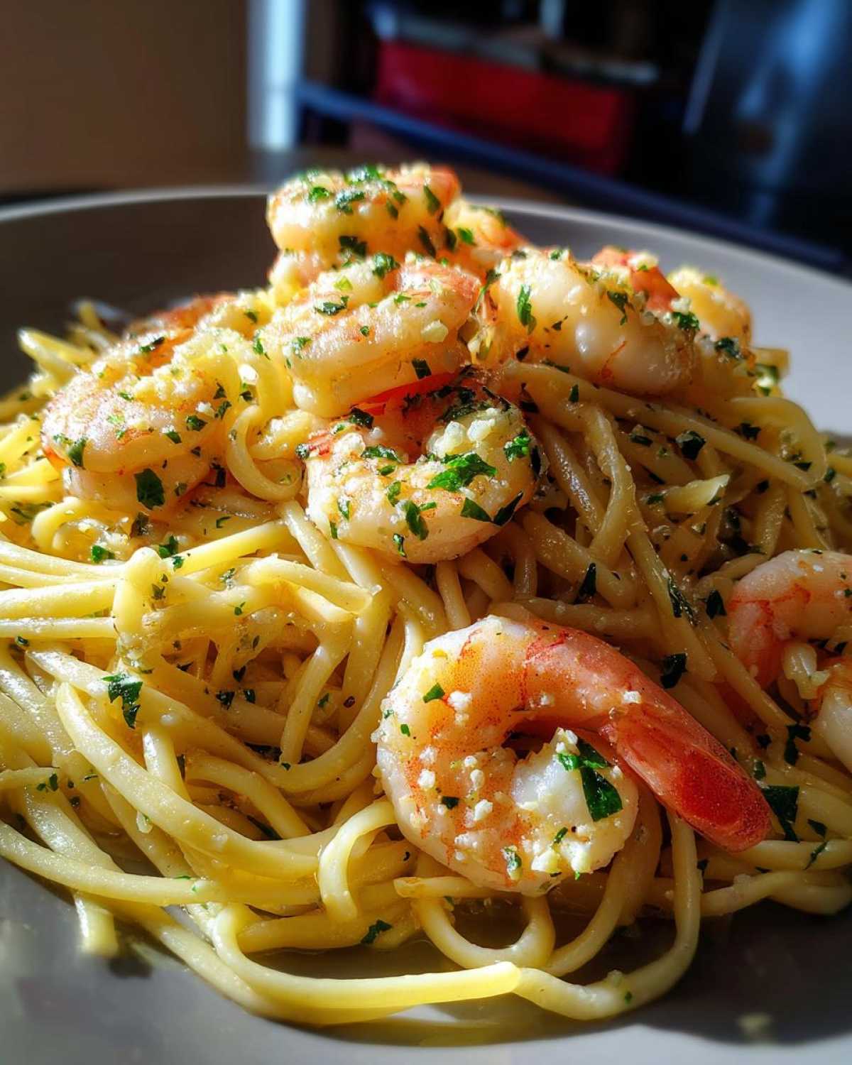 Shrimp Scampi Linguine - detail 3