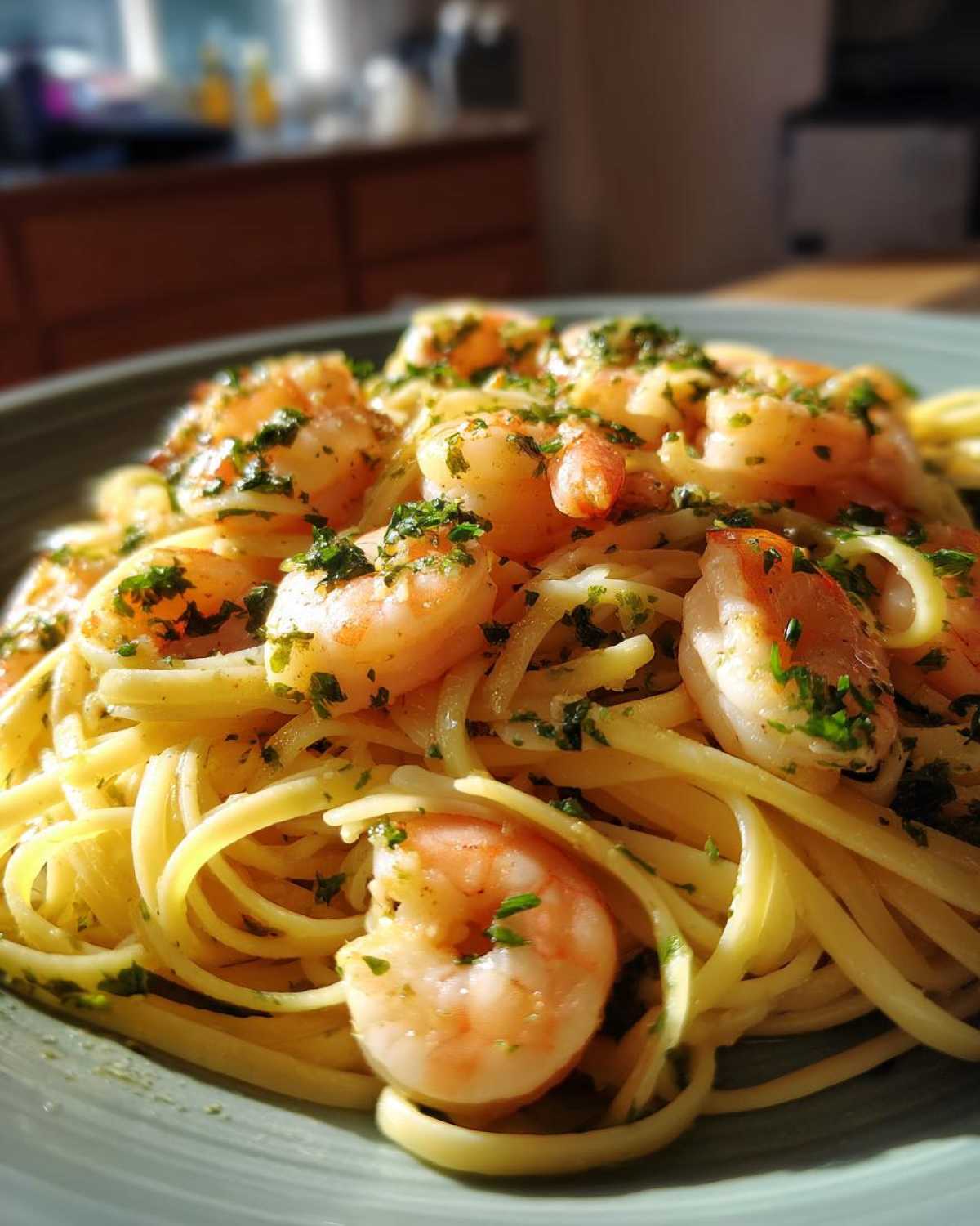 Shrimp Scampi Linguine - detail 4
