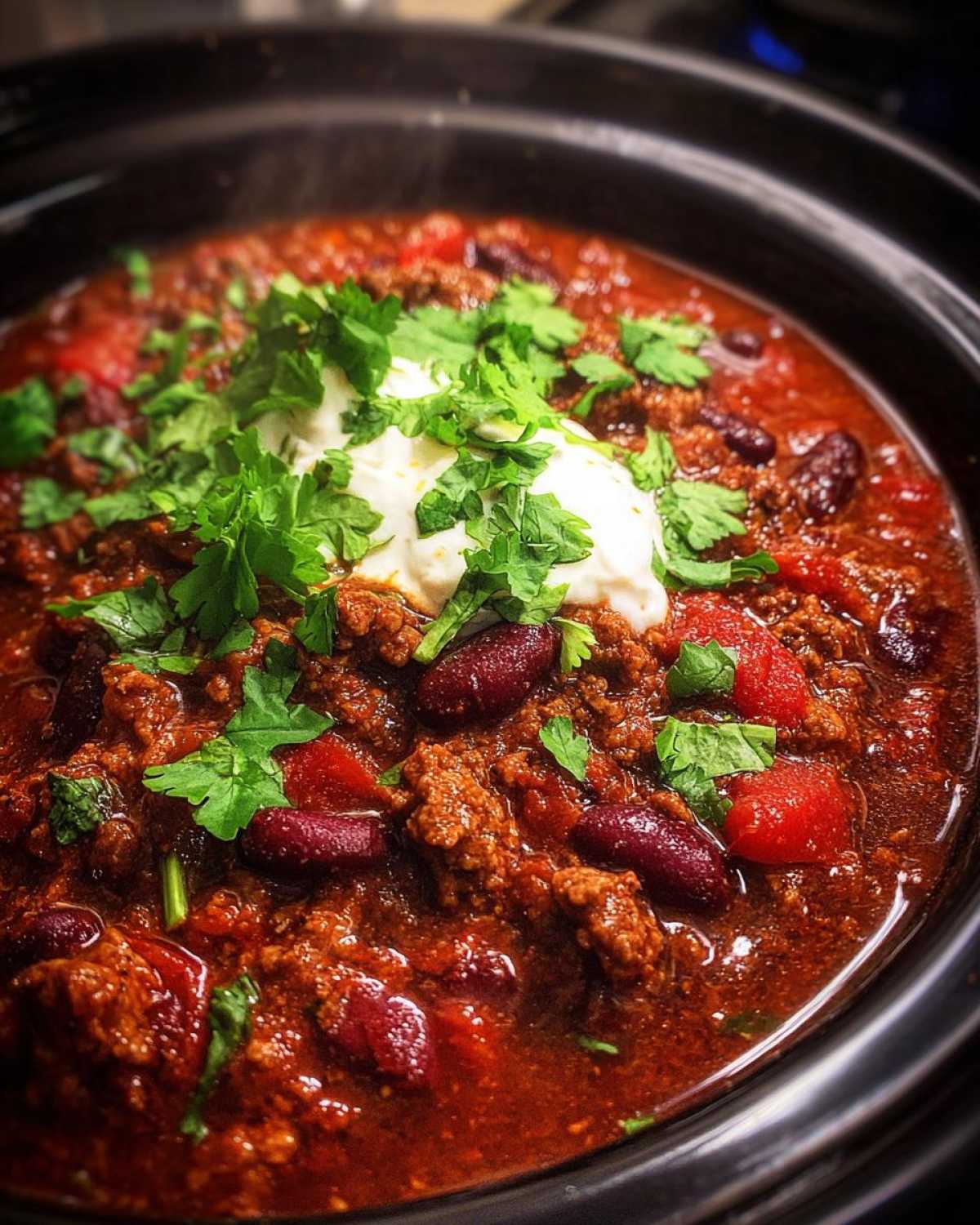 Slow Cooker Beef Chili - detail 1