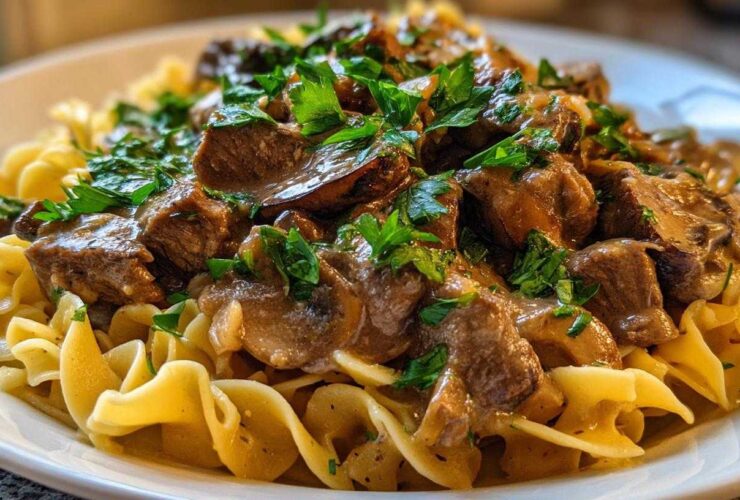 Slow Cooker Beef Stroganoff