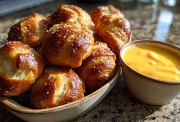 Soft Pretzel Bites with Beer Cheese