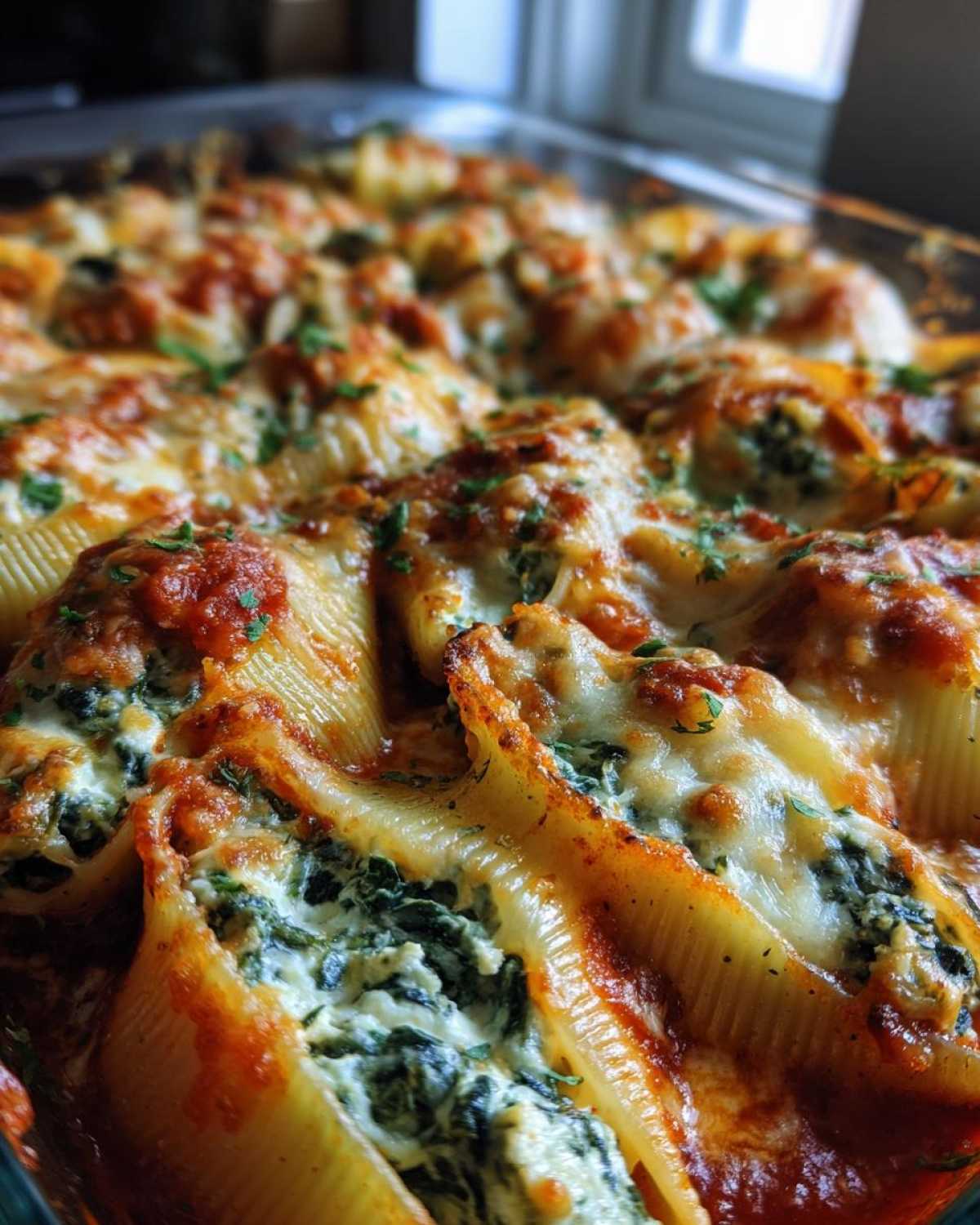 Spinach Ricotta Stuffed Shells - detail 2