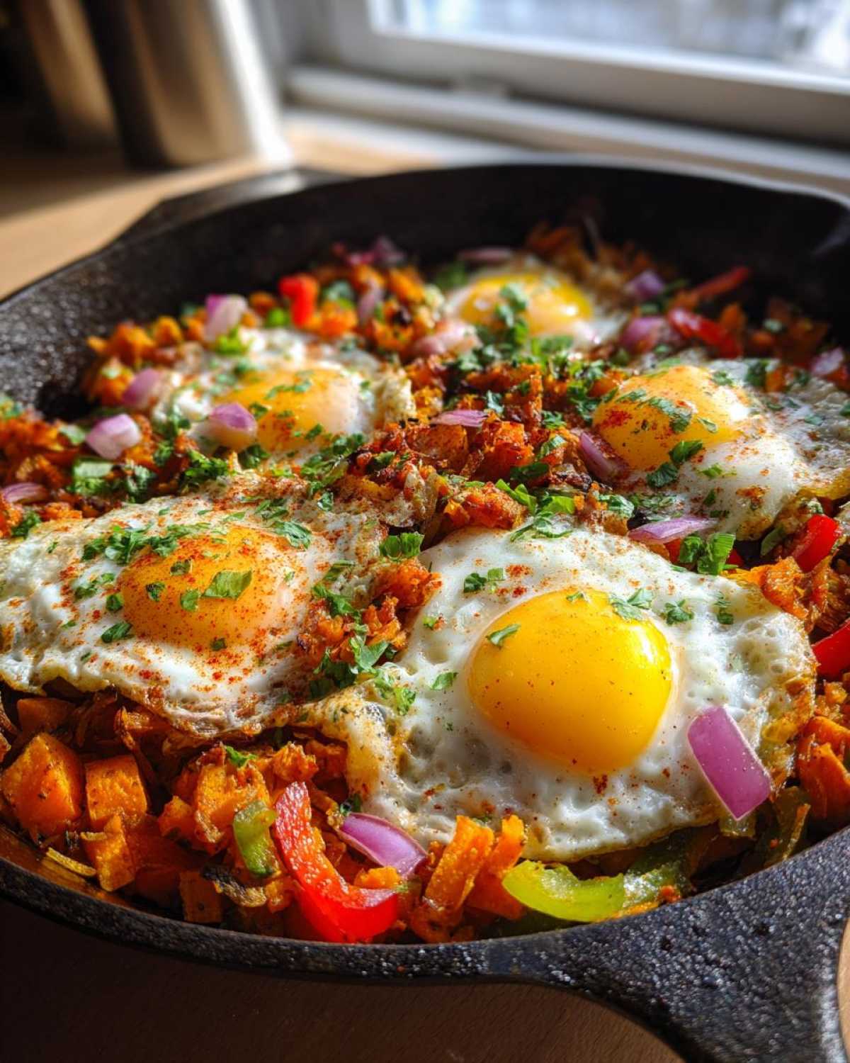 Sweet Potato Hash with Eggs - detail 2