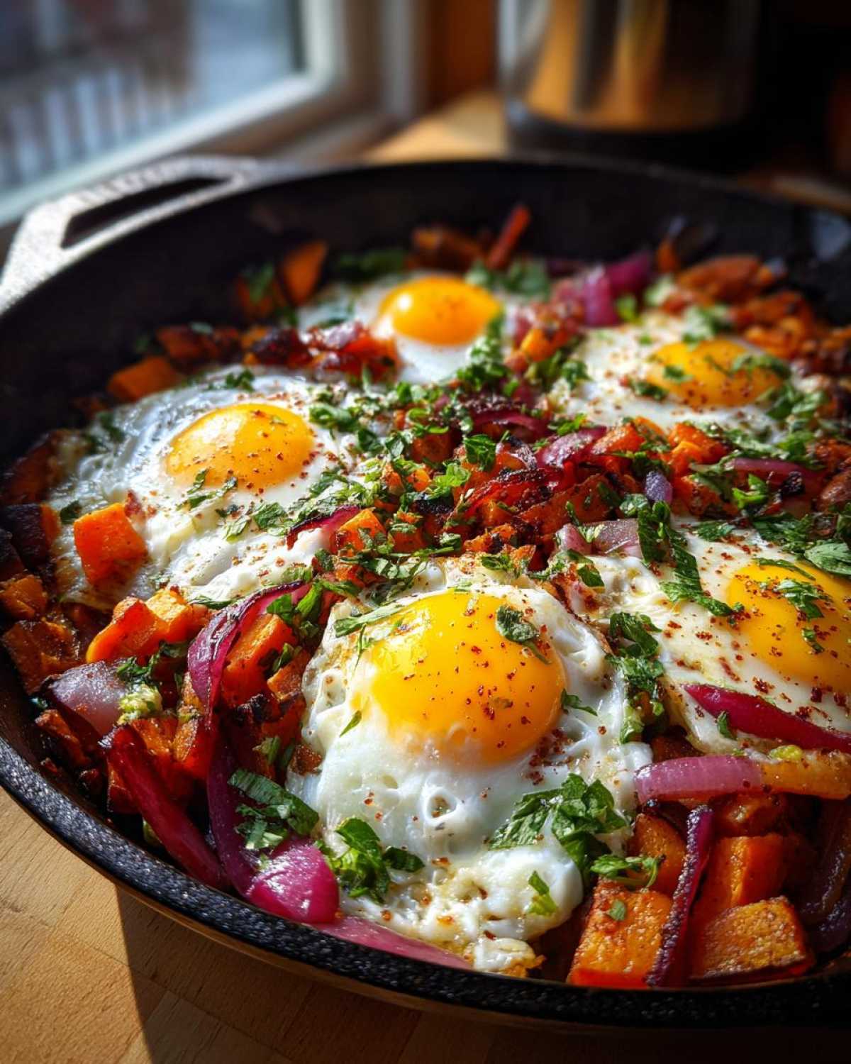 Sweet Potato Hash with Eggs - detail 3