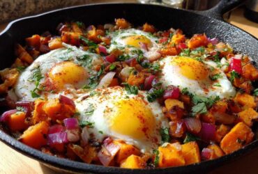 Sweet Potato Hash with Eggs