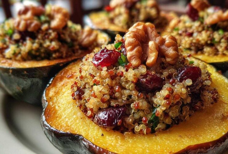 Vegetarian Stuffed Acorn Squash