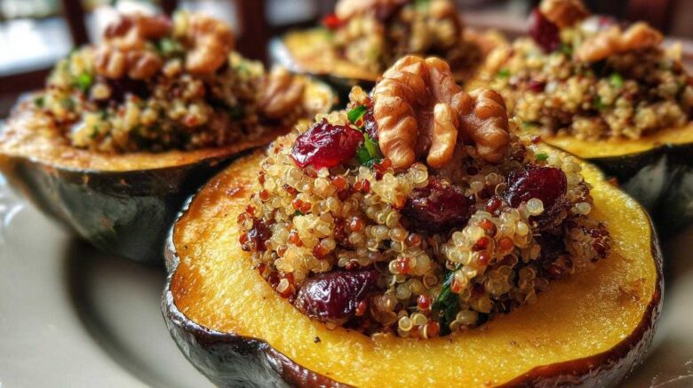 Vegetarian Stuffed Acorn Squash
